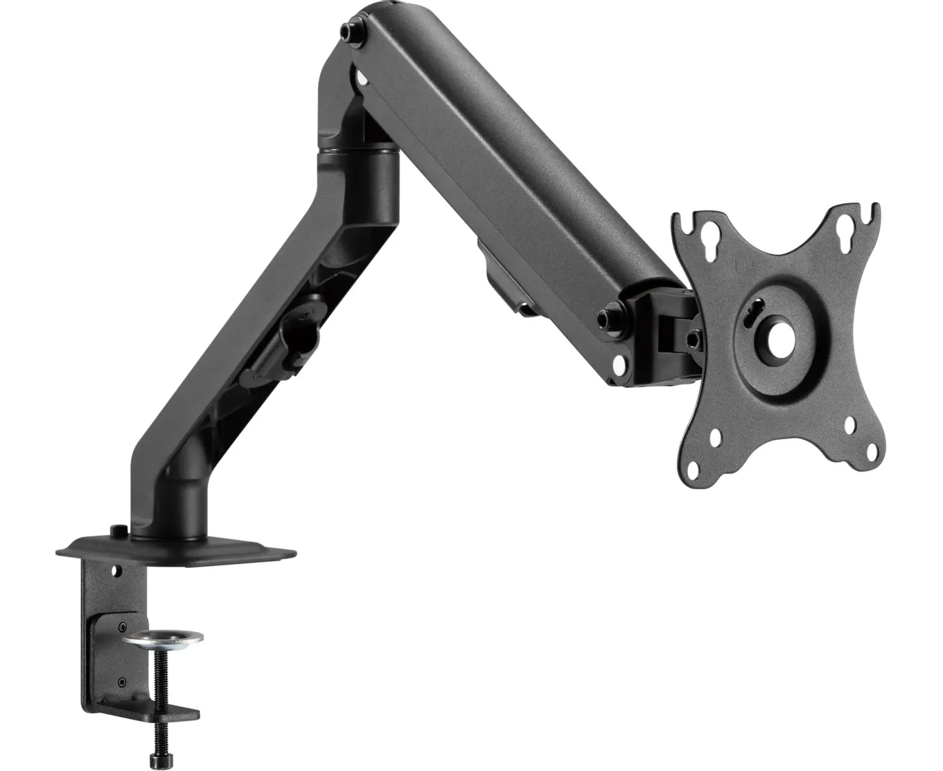 Кронштейн для мониторов Ultramounts UM 728 черный 17"-27" макс.7кг крепление к столешнице поворот и наклон