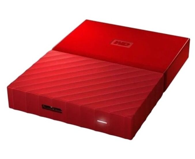 Внешний HDD WD Original USB 3.0 4 Tb WDBPKJ0040 BRD-WESN My Passport 2.5" красный