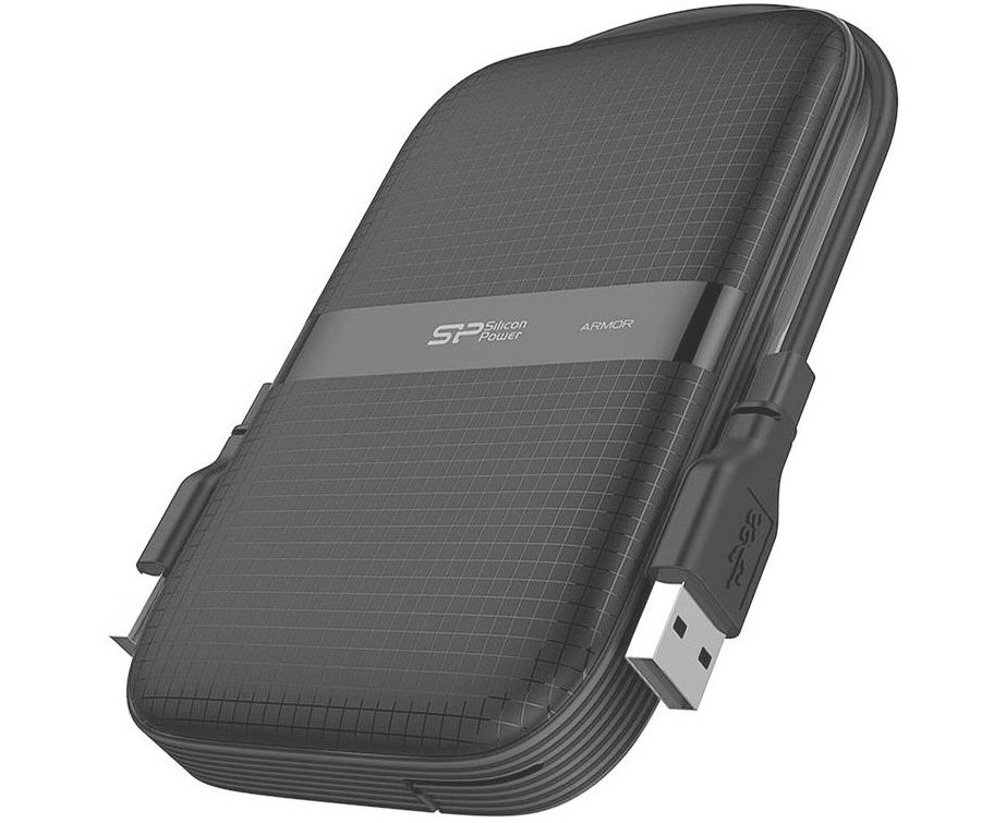 Внешний HDD Silicon Power Armor A60 (SP020 TBPHDA60 S3 A), 2 TB 2.5", USB 3.2, Черный