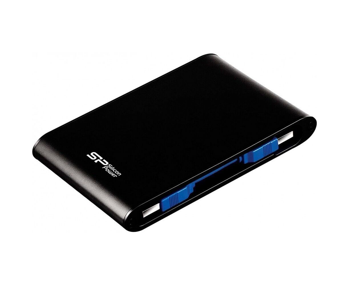 Внешний HDD Silicon Power Armor A80 SP010 TBPHDA80 S3 K, 1 TB 2.5", USB 3.2, Черный
