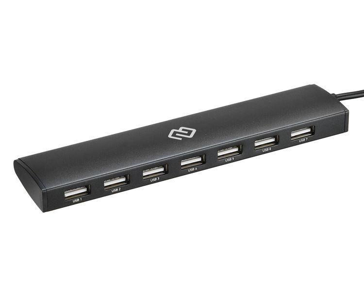Разветвитель USB-C Digma HUB-7 U2.0-UC-B 7порт. черный