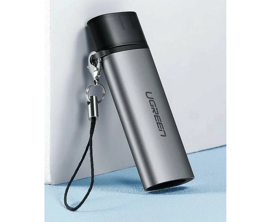 Кардридер U Green CM184 (50704) USB-C TF + SD Card Reader серый