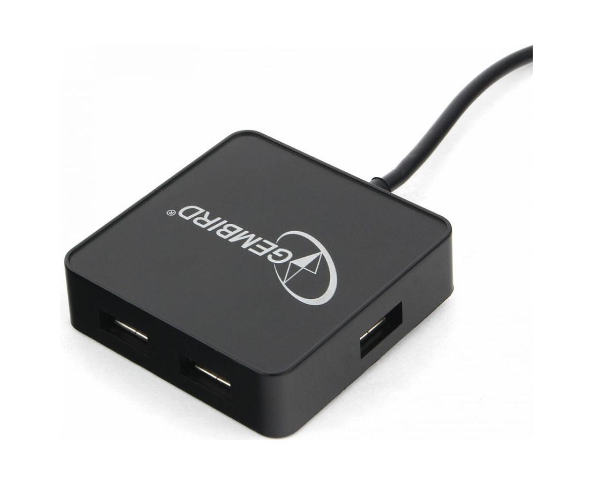 USB-Хаб (концентратор) GEMBIRD UHB-242 USB2.0 4-port, 4 порта, блистер,черный