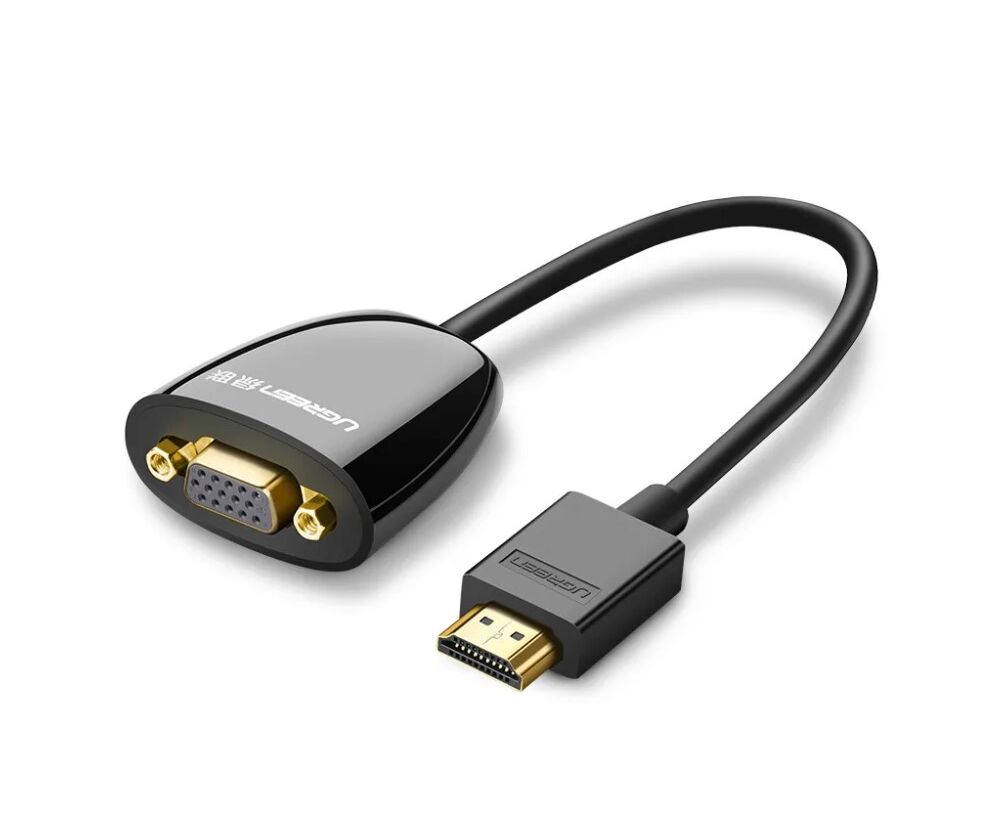 Конвертер U Green MM105 (40253) HDMI to VGA Converter without Audio черный