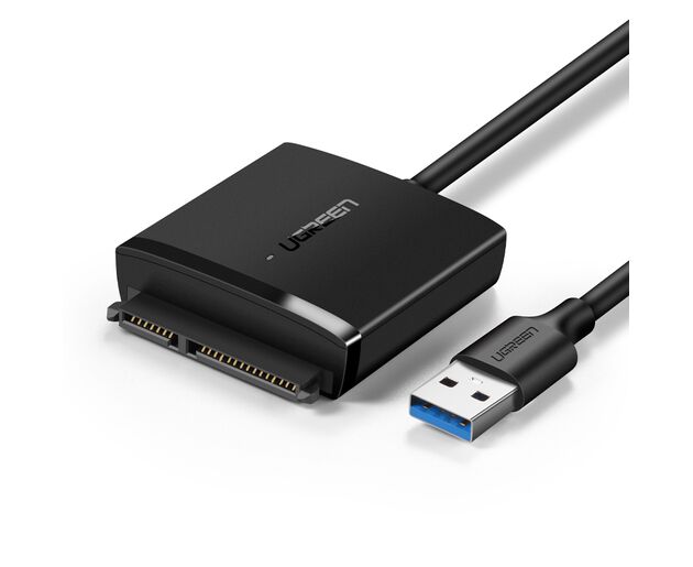 Конвертер UGREEN CM257 60561 USB 3.0 A To 3.5''/2.5" SATA Converter Black