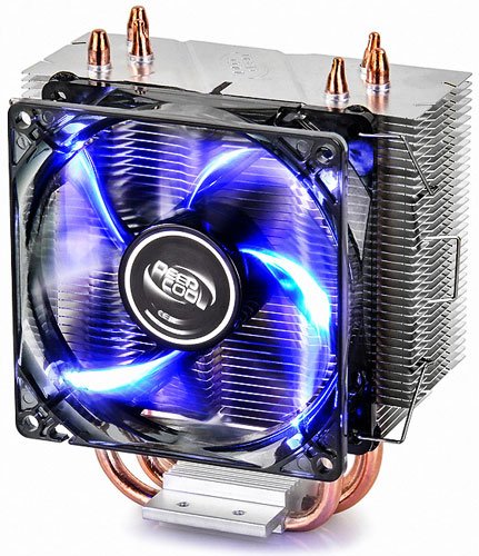 Охладитель Deepcool GAMMAXX 300 FURY, Muti-Sockets, 3 теплотрубки, TPD 130 W, Al+Cu, 4-pin, PWM, fan 92, 900-1800 rpm, 18-21d Ba, 40 CFM, 435gr