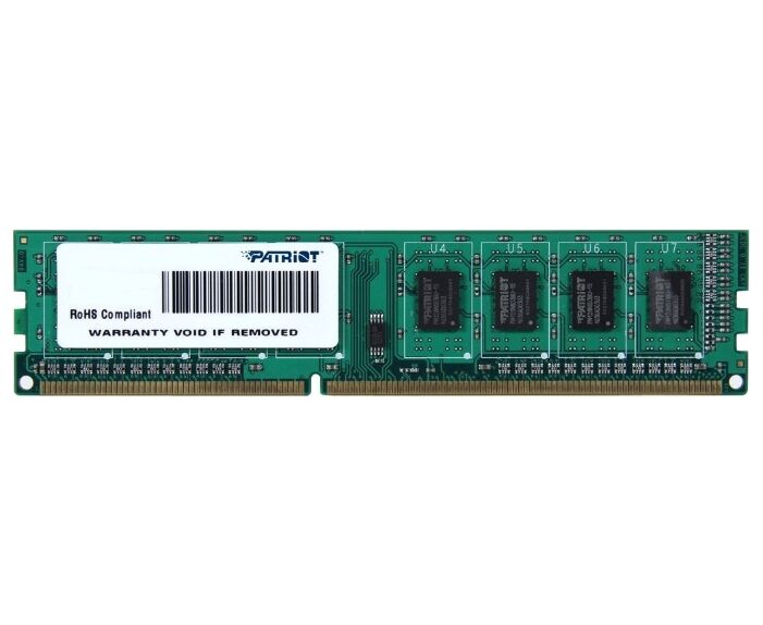 RAM 4 GB DDR3-1600 PC3-12800 Patriot Signature Line, CL11, LV 1.35 V, retail (PSD34 G1600 L81)