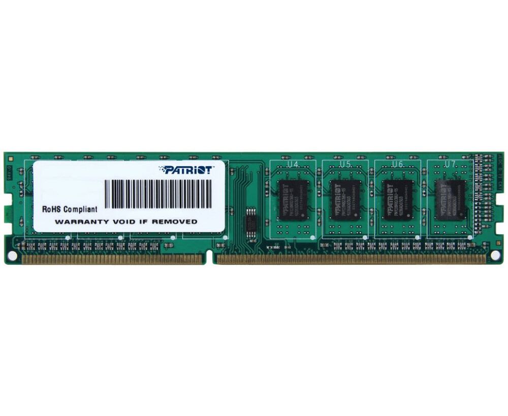 RAM 4 GB DDR3-1600 PC3-12800 Patriot Signature Line, CL11, 1.5 V, retail (PSD34 G160081)