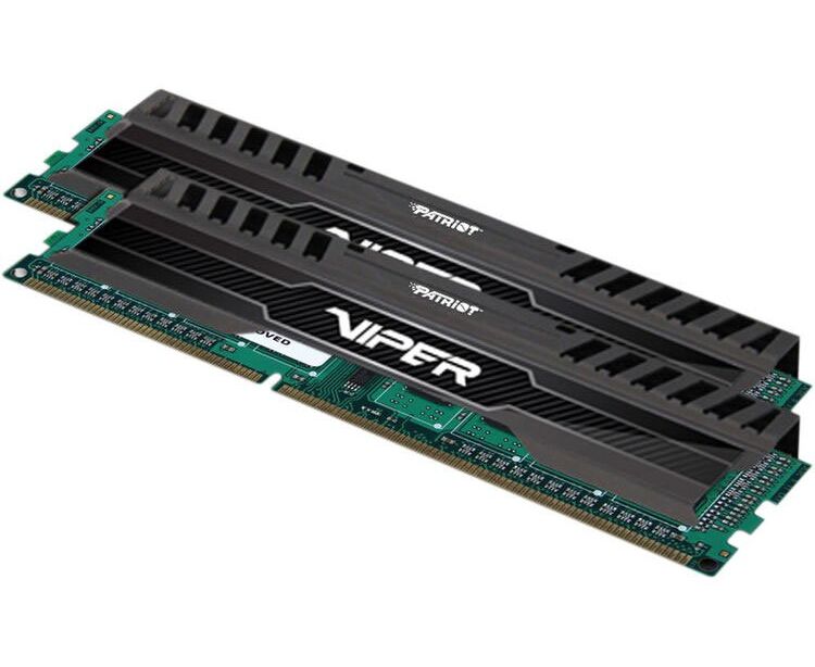 ОЗУ DDR3 2x4 Gb 1600 M Hz Patriot PV38 G160 C9 K RTL PC3-12800 CL9 DIMM 240-pin 1.5 В