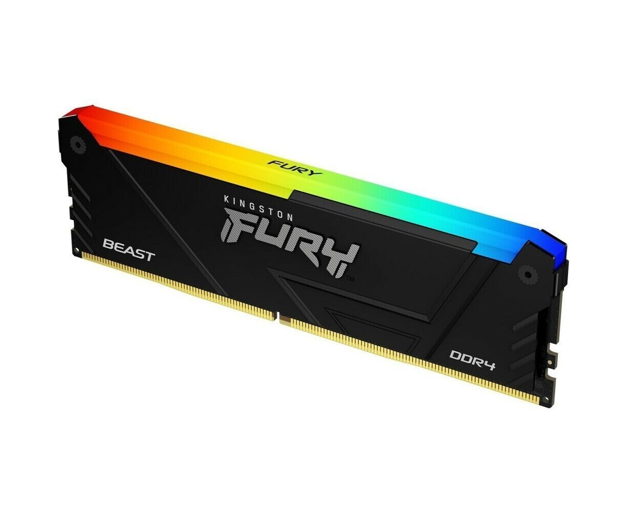 ОЗУ Kingston Fury Beast Black RGB XMP KF432 C16 BB2 A/8 8 GB DDR4 3200 M Hz DIMM CL16 1.35 V 288-pin Non-ECC