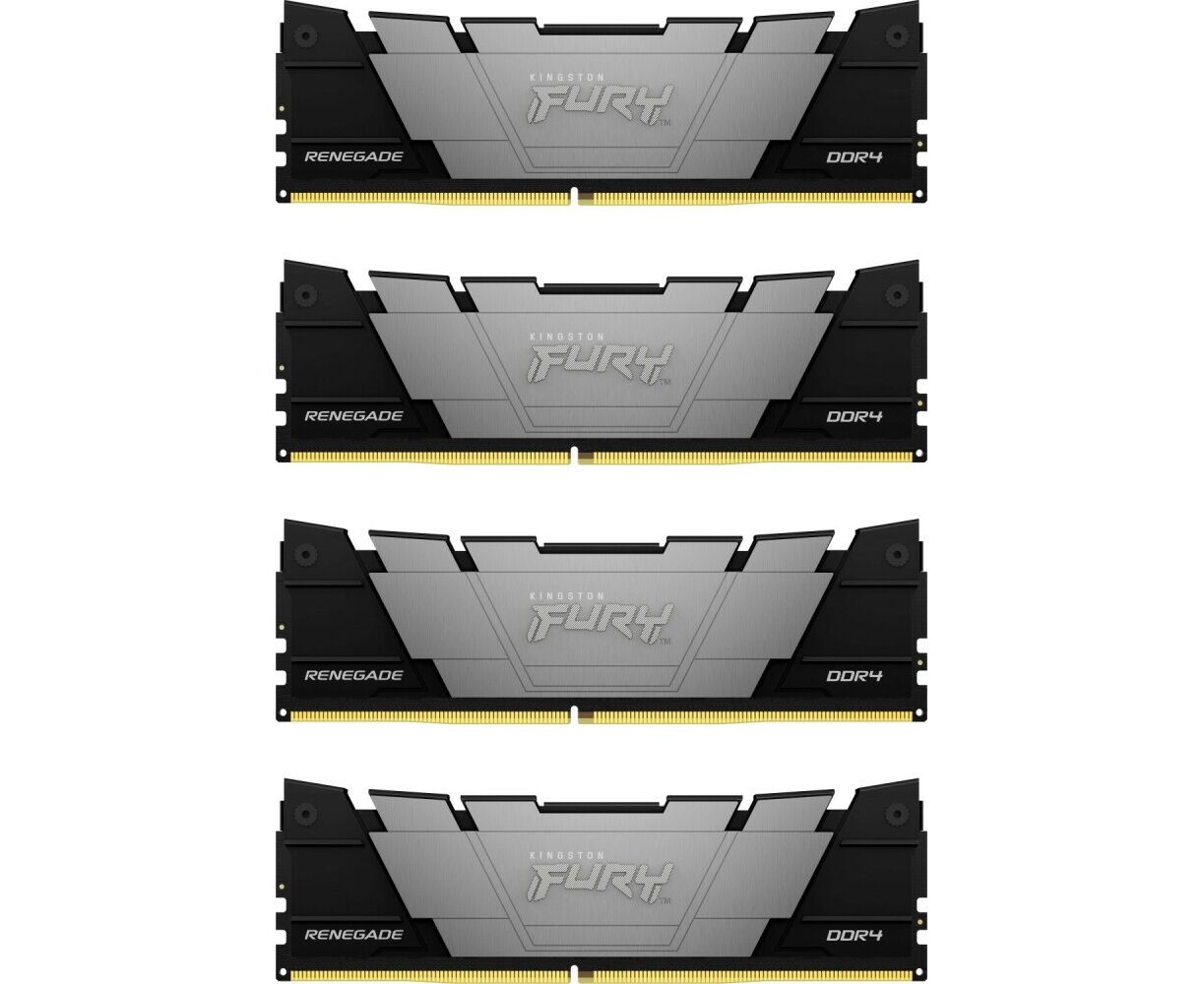 ОЗУ Kingston Fury Renegade Black KF432 C16 RB2 K4/128 128 GB3200 MT/s DDR4 CL16 DIMM (Kit of4)