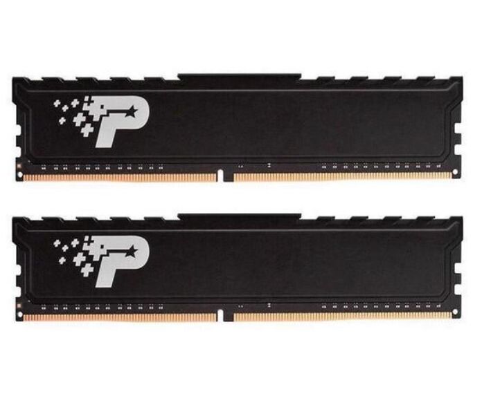 ОЗУ PATRIOT Signature Kit PSP416 G3200 KH1 DDR 4 DIMM 16 Gb (8 G Bx2) PC25600, 3200 Mhz, retail