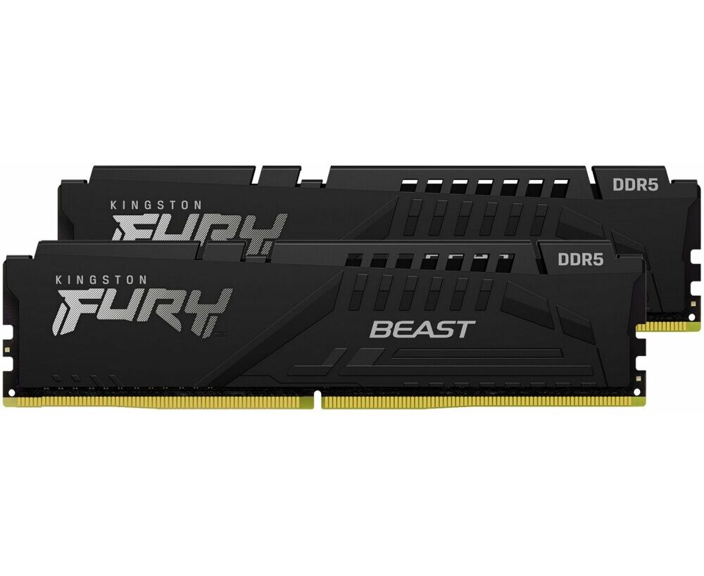 RAM 16 Gb (2x8 Gb) DDR5-5600 Kingston FURY Beast Black (KF556 C40 BBK2-16) DIMM PC44800, CL40 (Kit of 2) (retail)