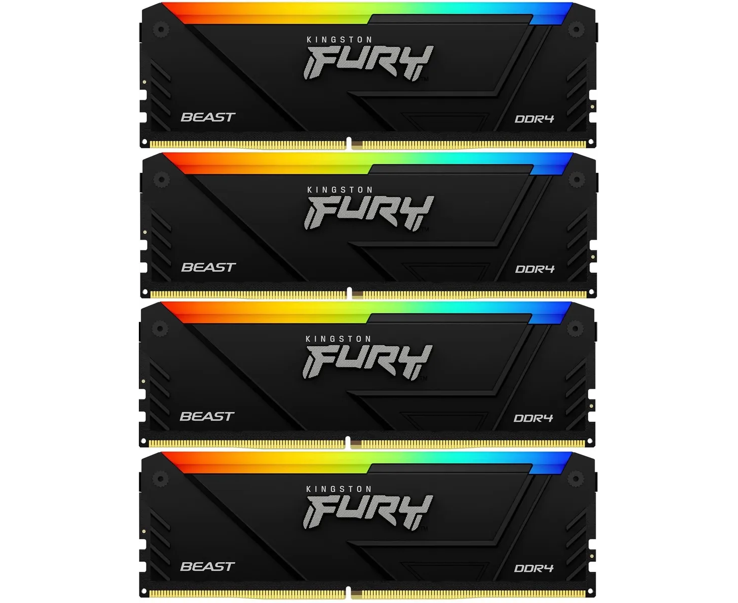 ОЗУ Kingston Fury Beast Black KF432 C16 BB2 AK4/64 DDR4 - 4x 16 ГБ 3200 МГц, DIMM, Ret