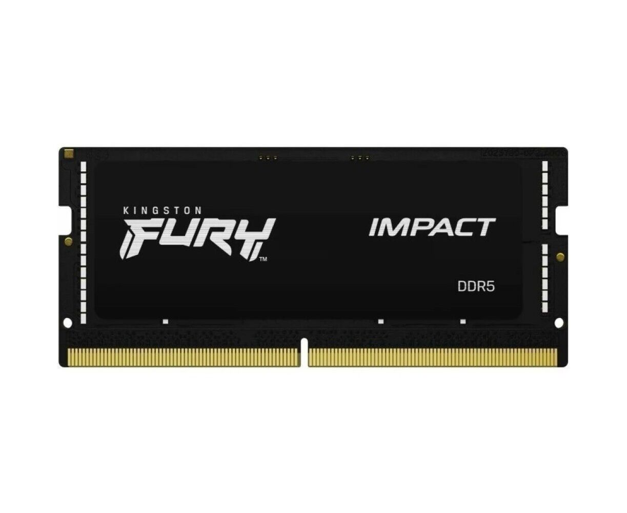 ОЗУ Kingston Fury Impact (KF548 S38 IB-16) 16 GB PC-38400 DDR5-4800 SODIMM Black CL-38