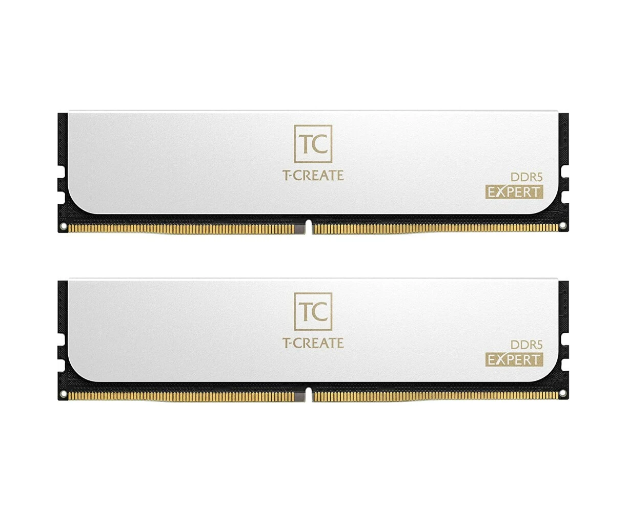 ОЗУ TEAMGROUP T-Create Expert 32 GB (CTCWD532 G6000 HC38 ADC01) (2x16 GB) DDR5 6000 M Hz CL38 (38-38-38-78) 1.25 V / White