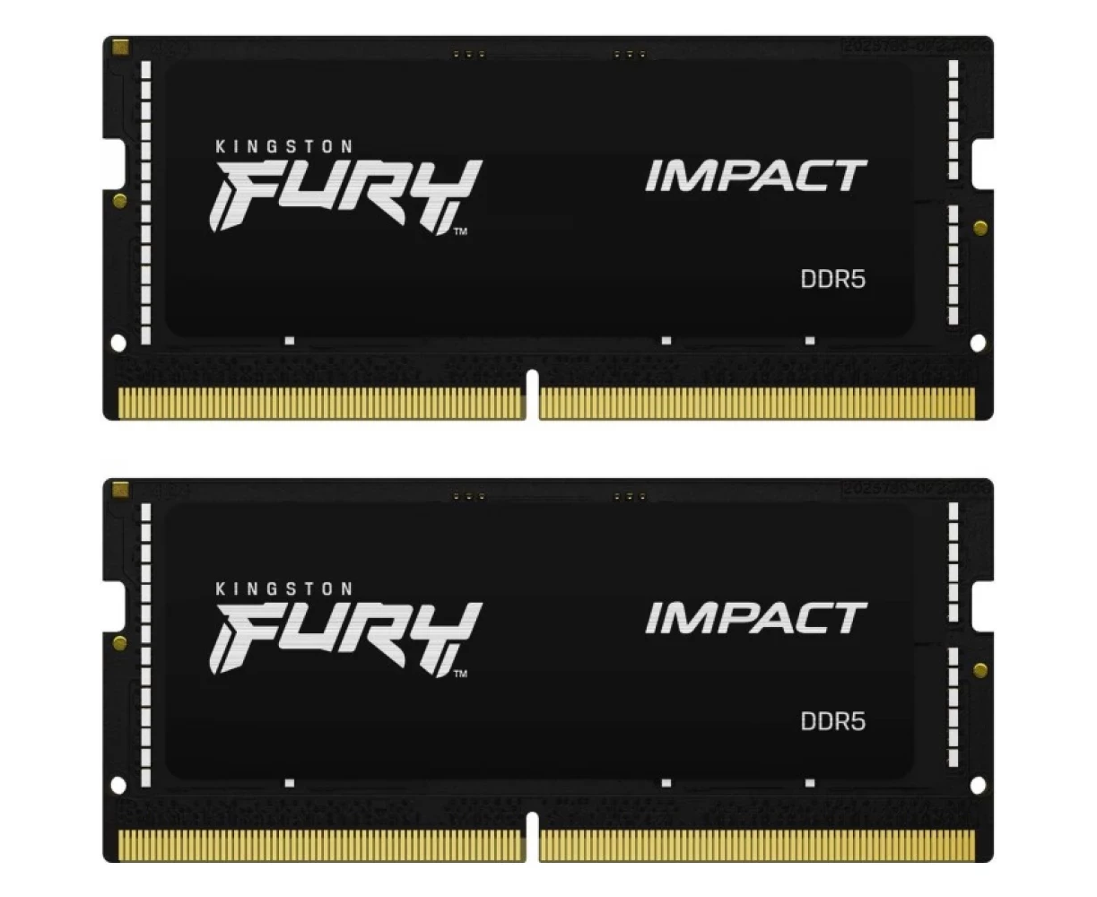 ОЗУ Kingston Fury Impact KF548 S38 IBK2-64 DDR5 - 2x 32 ГБ 4800 МГц, для ноутбуков (SO-DIMM), Ret