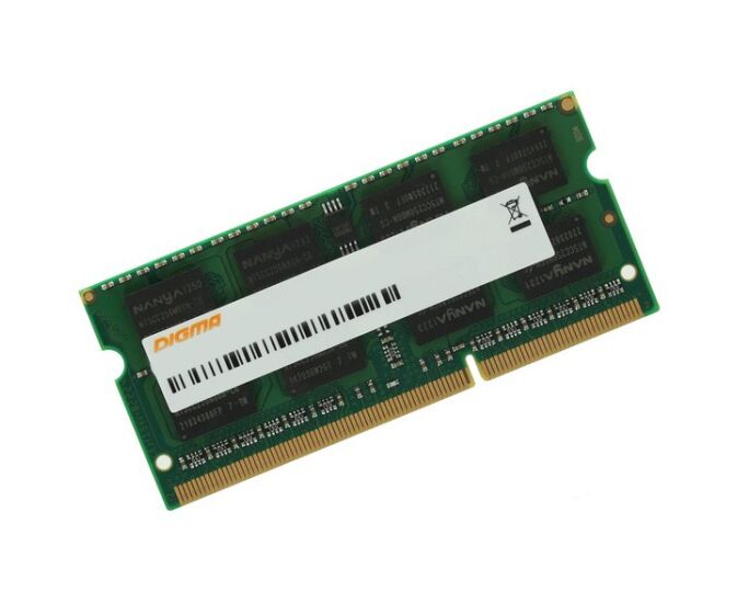 ОЗУ Digma DGMAS42666008 D DDR4 8 Gb 2666 M Hz RTL PC4-21300 CL19 SO-DIMM 260-pin 1.2 В dual rank Ret