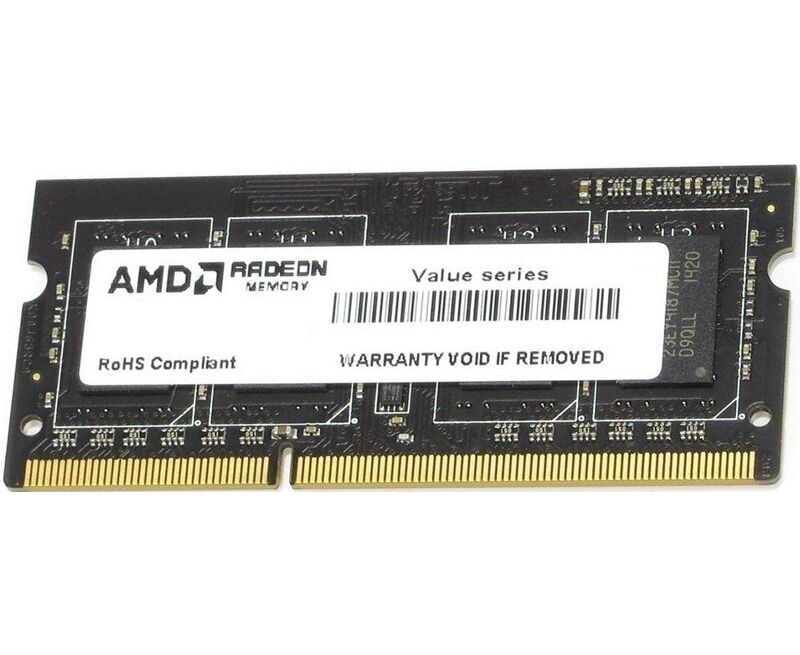 ОЗУ SODIMM AMD Radeon R3 Value Series R334 G1339 S1 S-UO 4 ГБ