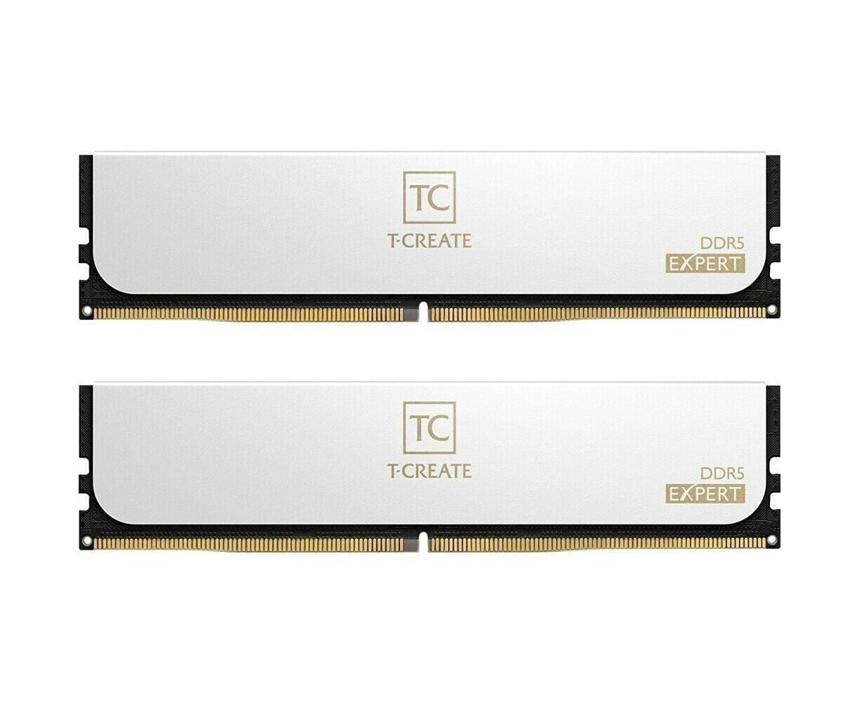 ОЗУ TEAMGROUP T-Create Expert 32 GB (CTCWD532 G7200 HC34 ADC01) (2x16 GB) DDR5 7200 M Hz CL34 (34-42-42-84) 1.4 V / White