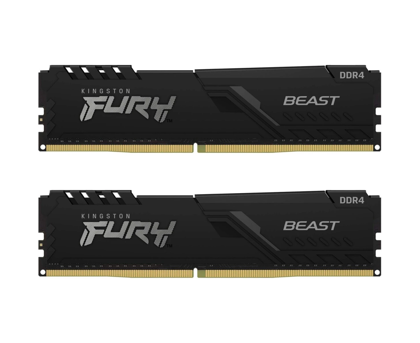 ОЗУ Kingston Fury Beast Black KF432 C16 BB1 K2/32 WP 32 GB 3200 MT/s DDR4 CL16 DIMM (Kit of 2) 1 Gx8