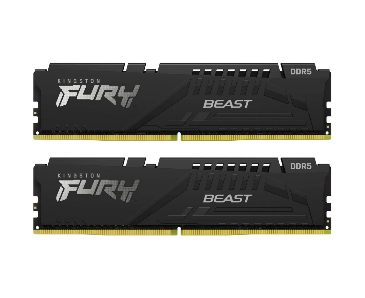 ОЗУ Kingston Fury Beast Black EXPO CL30 (Kit of 2) (KF560 C30 BBEK2-32) DDR 5 DIMM 32 Gb PC48000, 6000 Mhz, (retail)