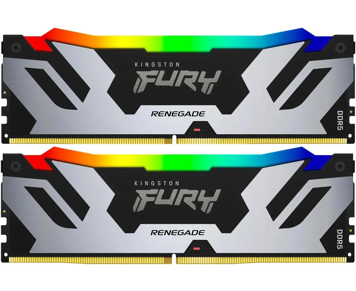 ОЗУ Kingston Fury Renegade XMP RGB KF564 C32 RSAK2-96 DDR5 2x48 GB 6400 M Hz RTL Gaming PC5-51200 CL32 DIMM 288-pin 1.4 В dual rank с радиатором Ret