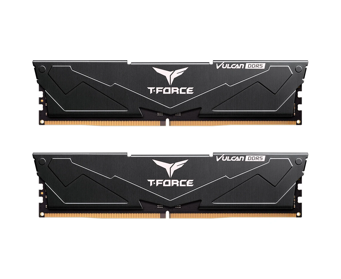 ОЗУ TEAMGROUP T-Force Vulcan 64 GB (FLBD564 G5600 HC38 JDC01) (2x32 GB) DDR5 5600 M Hz CL38 (38-46-46-84) 1.20 V / Black
