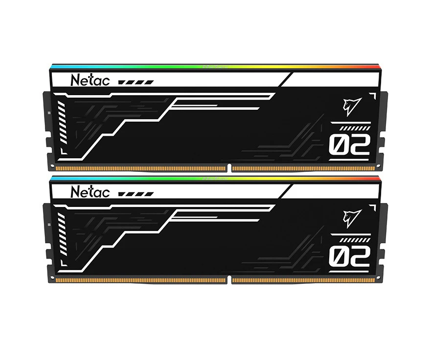 ОЗУ Netac Shadow II RGB NTS2 D5 P76 DP-32 K DDR 5 DIMM 32 Gb (16 Gbx2) 7600 Mhz, C36