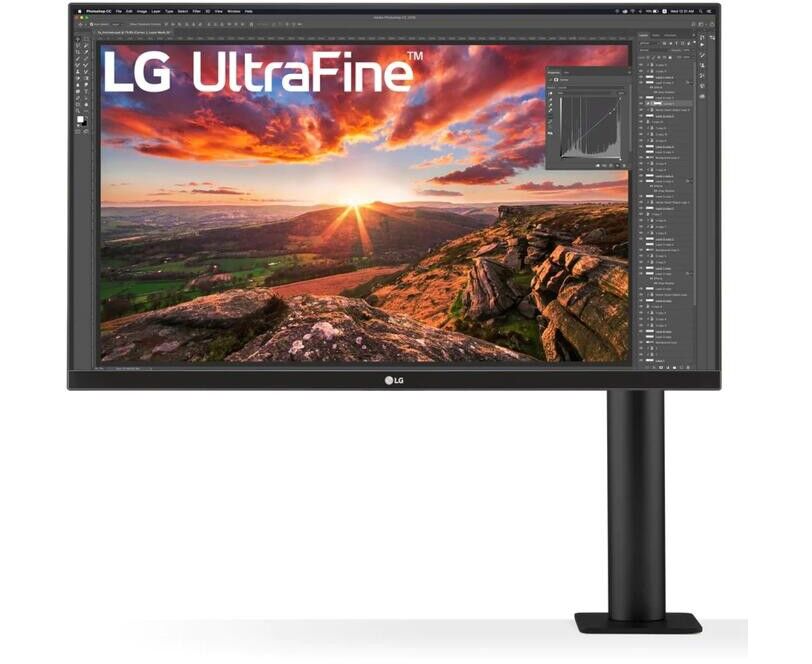 Monitor 27" LG 27 UN880-B Black IPS, 16:9, 3840x2160, 5ms, 350 cd/m2, 1000:1, DP, HDMI*2, USB-C, 5 Wx2, Ergo, vesa