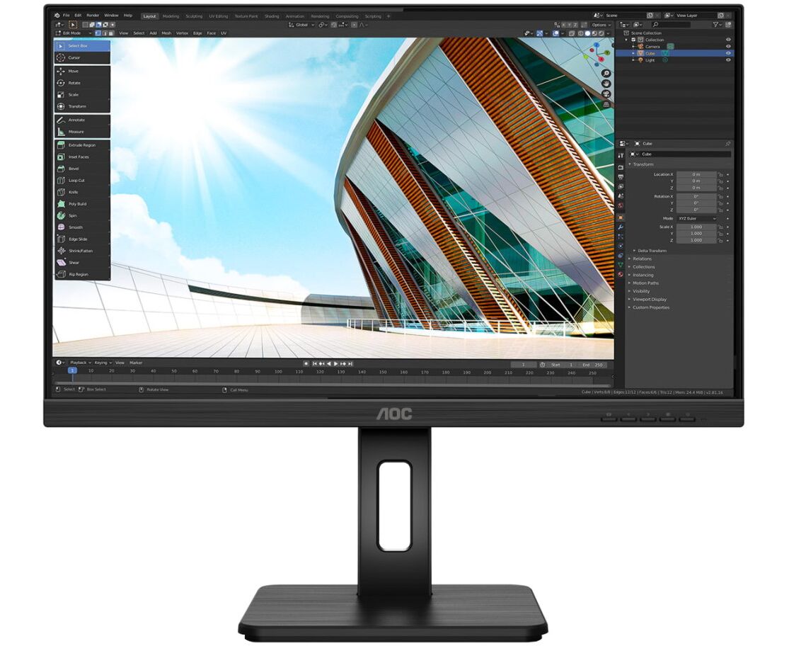 Монитор AOC 24 P2 Q 23.8", черный