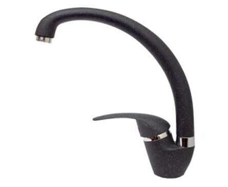 Смеситель для кухни Gran Fest 3323 мрамор, черный