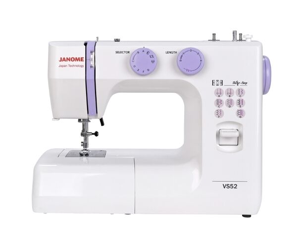 Швейная машина Janome VS 52 (VS52), электромеханическое управление, вертикальный качающийся челнок, количество операций: 13