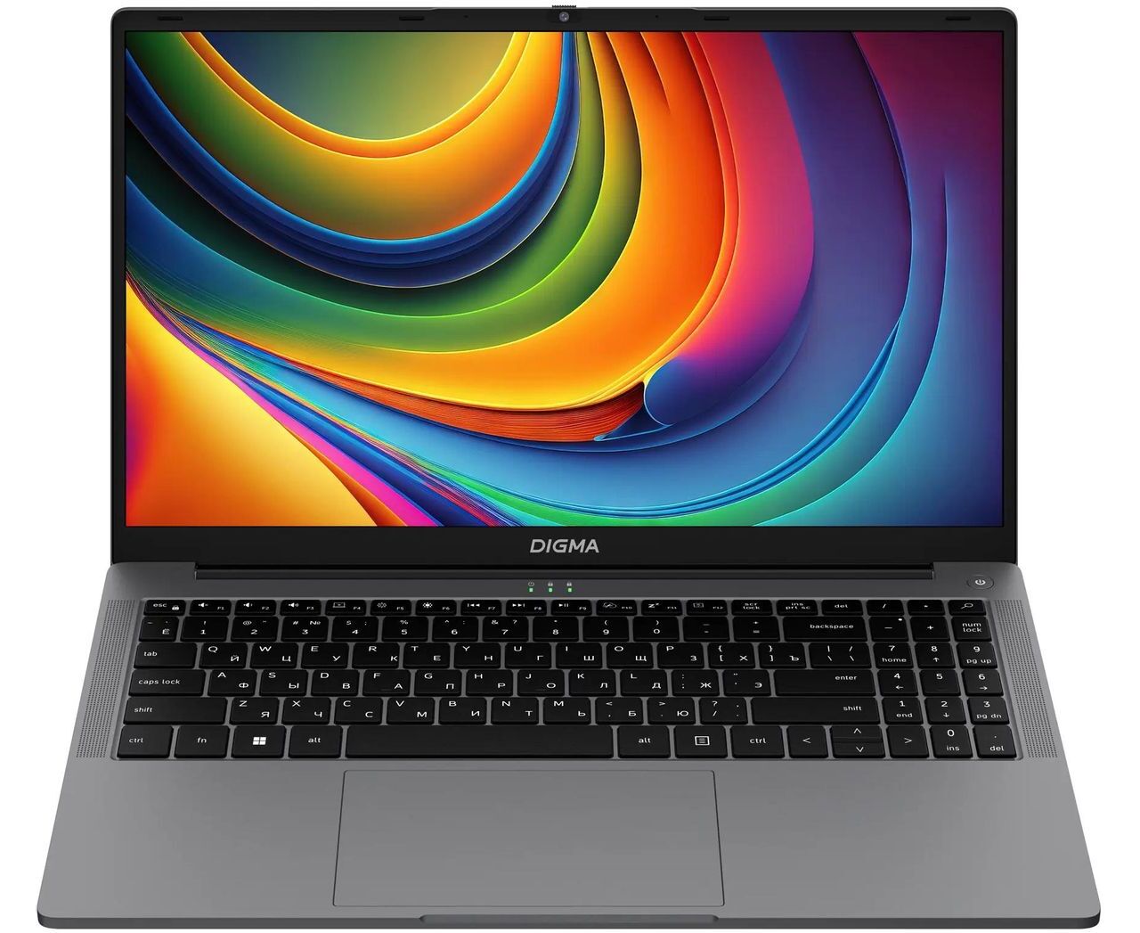 Ноутбук Digma EVE i5980 (DN15 CM-ADXW01) Core M3 8100 Y 16 Gb SSD512 Gb Intel UHD Graphics 615 15.6" IPS FHD (1920x1080) Windows 11 Pro grey Wi Fi BT Cam