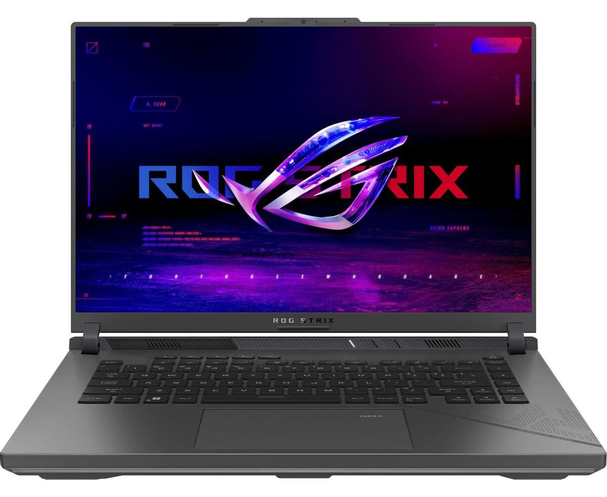 Ноутбук Asus Rog Strix G16 G614 PP-S5063 (90 NR0 L67-M00300) Ryzen 9 8940 HX 16 Gb SSD512 Gb Nvidia GF RTX5070 8 Gb 16" IPS 2.5 K (2560x1600) без ОС grey