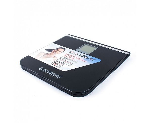 Весы напольные Endever Skyline FS-540, черный, материал закаленное стекло, максимальный вес 150 кг, включение одним нажатием,