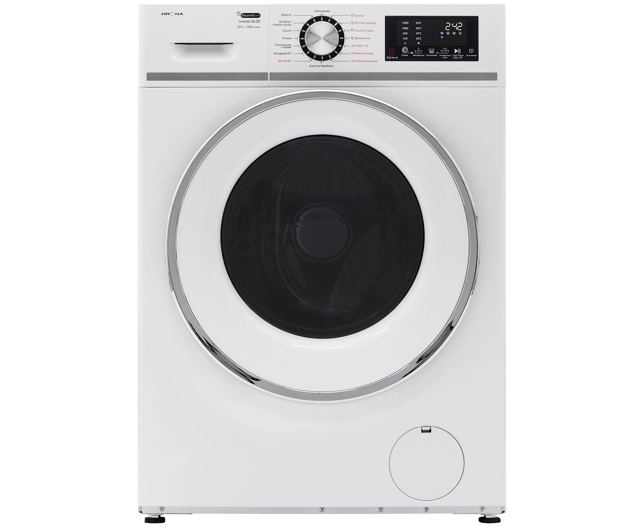 Стиральная машина KRONA Itter Opti White 1200 8/4 K WDM