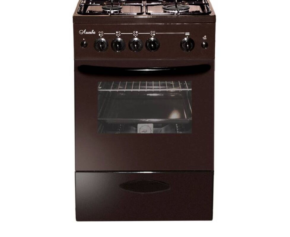 Плита Лысьва ГП 400 М2 С-2у коричневый (без крышки) реш.чугун