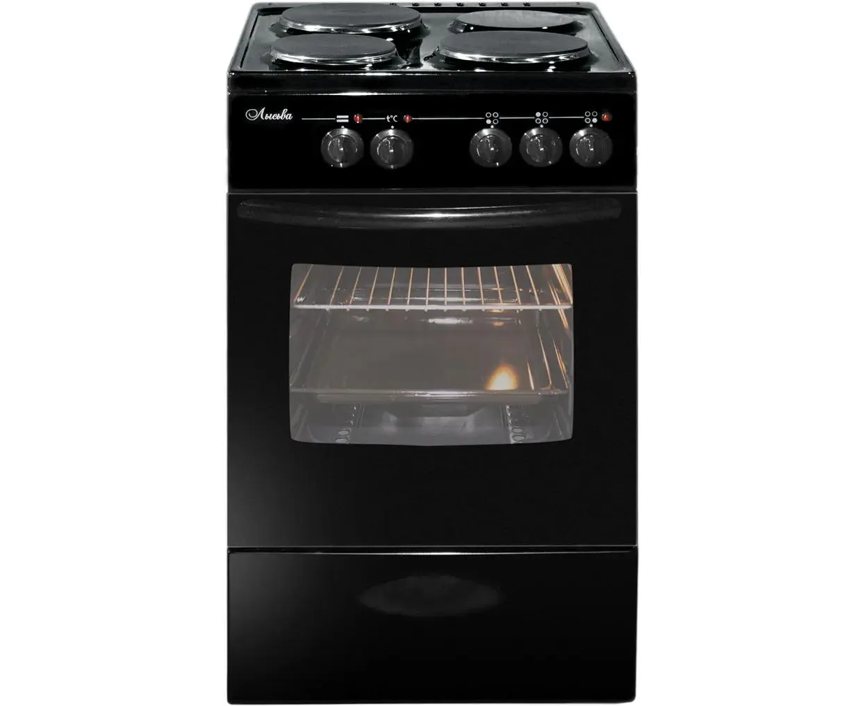 Плита Лысьва ЭП 301 МС черный (без крышки)