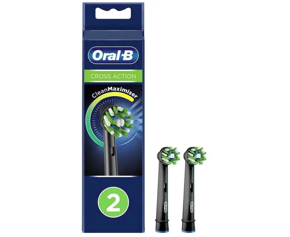 Насадка для зубных щеток Oral-B Cross Action Clean Maximiser Black 2шт