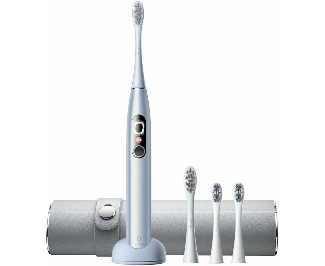 Комплект электрических зубных щеток Oclean X Pro Digital Set Серебрянный