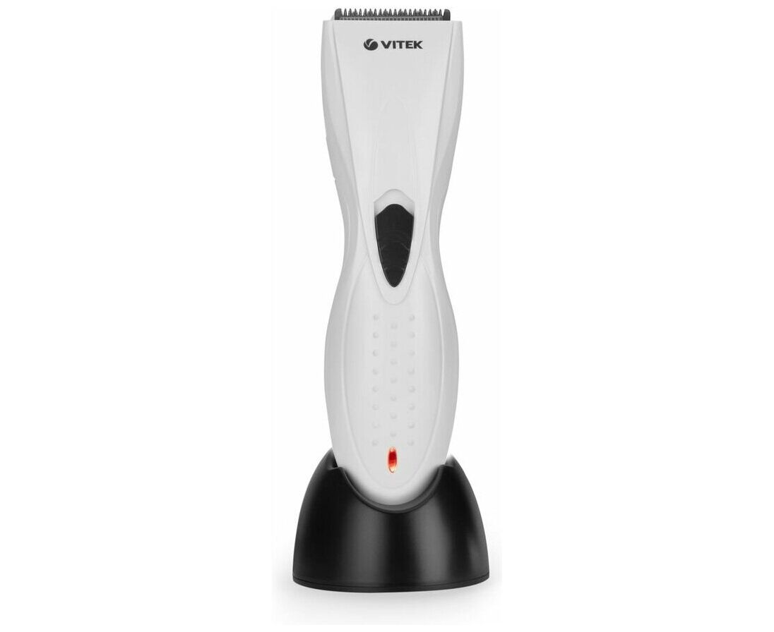 Машинка для стрижки Vitek VT-1351 белый/черный (насадок в компл 1шт)