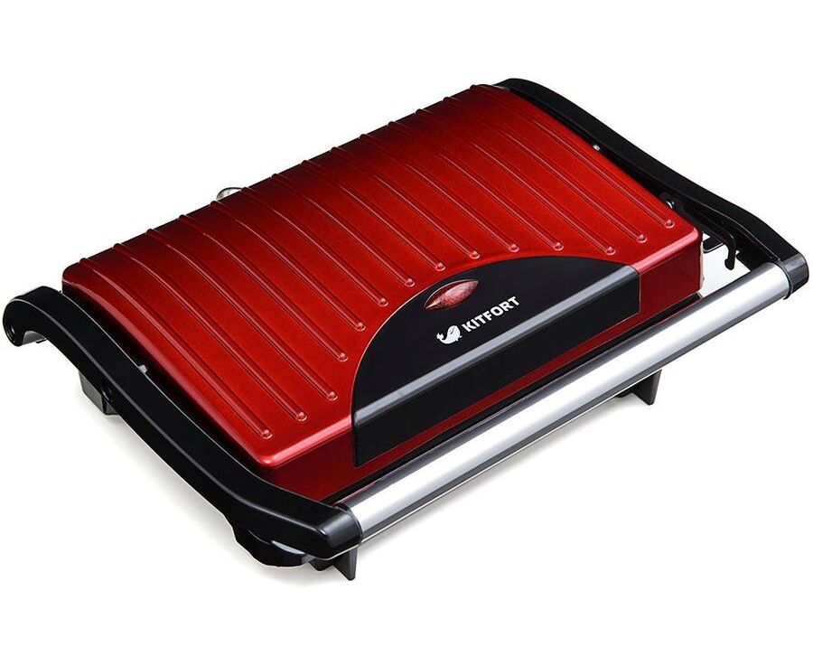 Сэндвичница Kitfort KT-1609 Panini Maker красный/черный