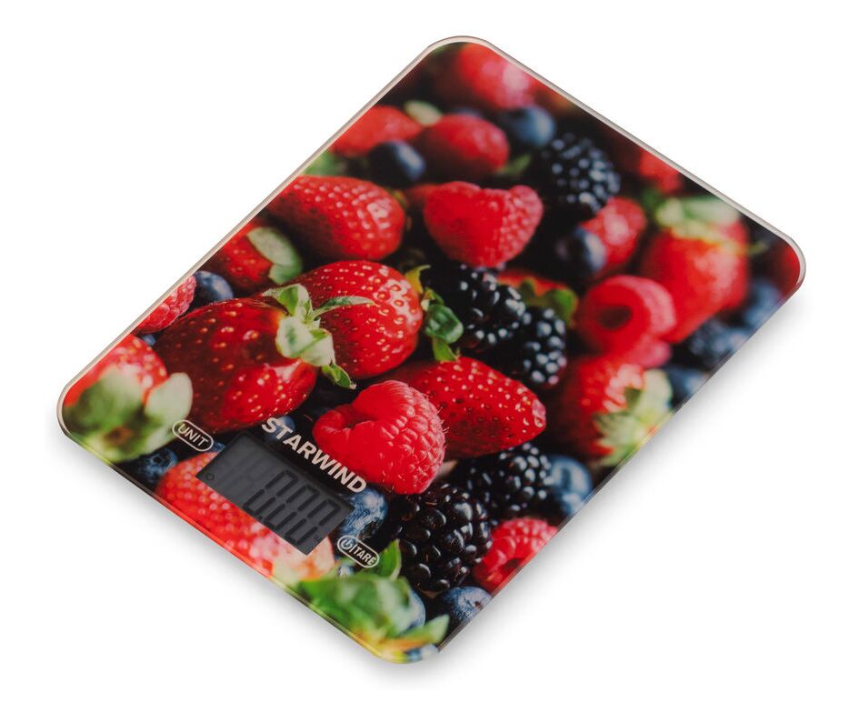 Весы кухонные Starwind SSK3355 рисунок/ягоды