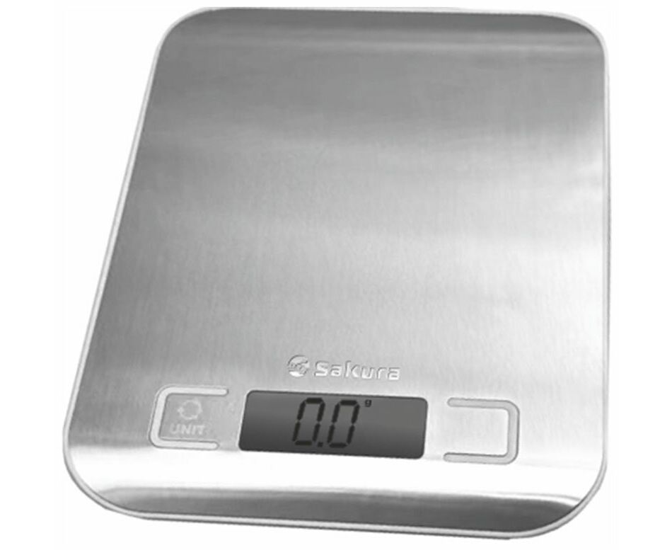 Весы кухонные Sakura SA-6060 SG нерж/серый