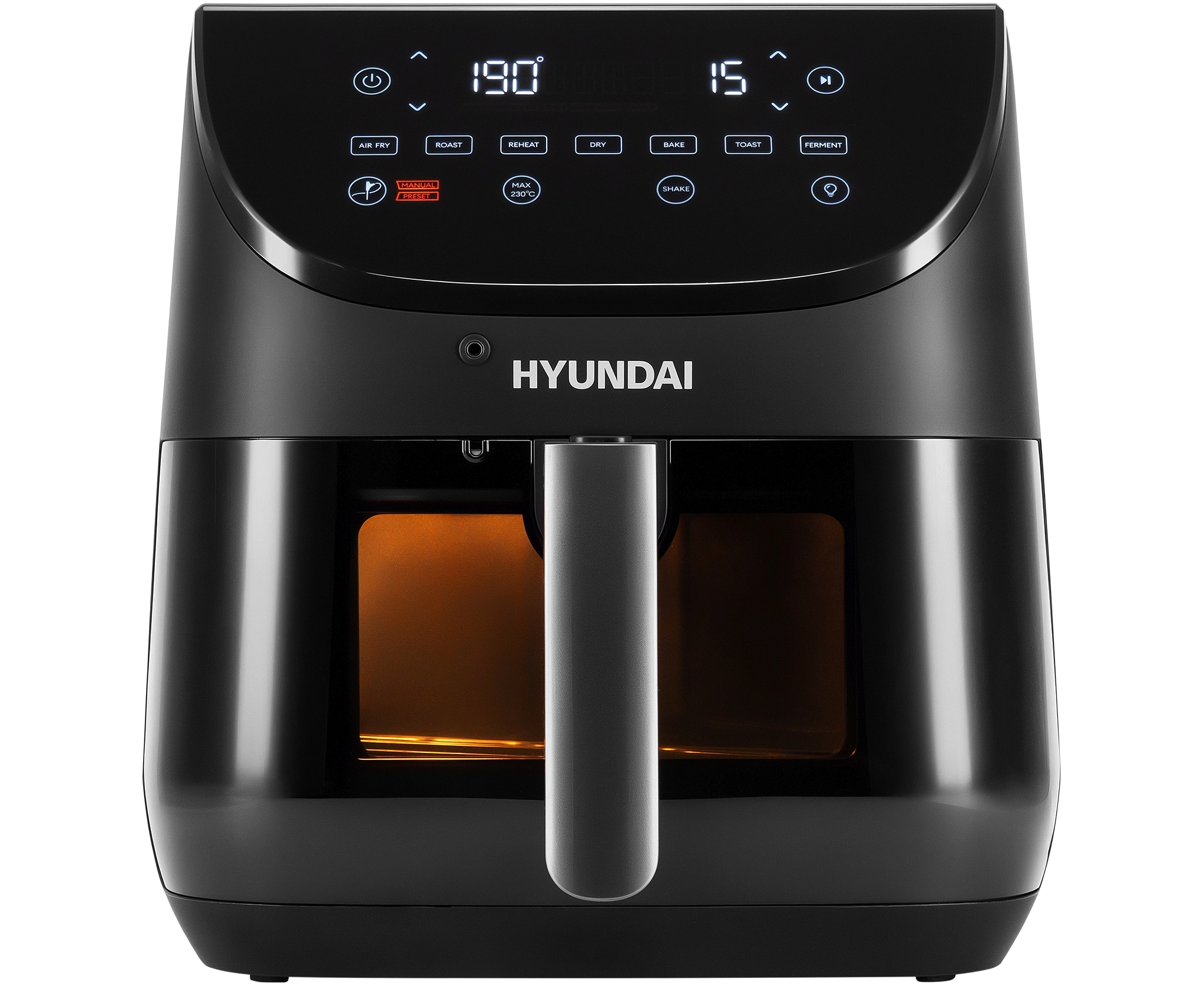 Аэрогриль Hyundai HYF-9090 6.5л сливочный/черный