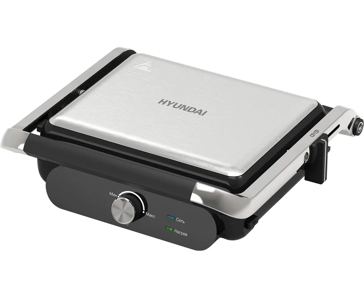 Электрогриль Hyundai HYG-3041 черный и черный