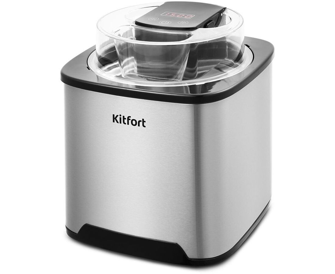 Мороженица Kitfort КТ-1809 серебристый/черный