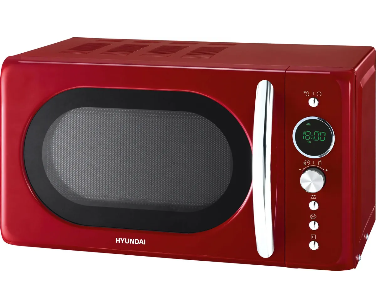 Микроволновая печь Hyundai HYM-D3037 красный/серебристый