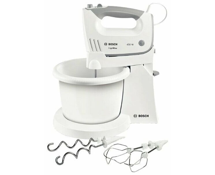 Миксер стационарный Bosch MFQ36460 450 Вт белый/серый